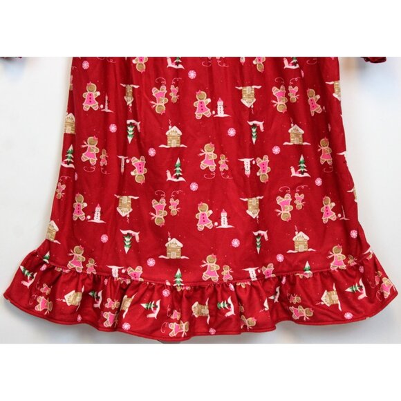 NWT 2007 Gymboree Gingerbread Cookie Girls Nightgown Pajamas PJ sz 6 Winter Xmas - Picture 4 of 9